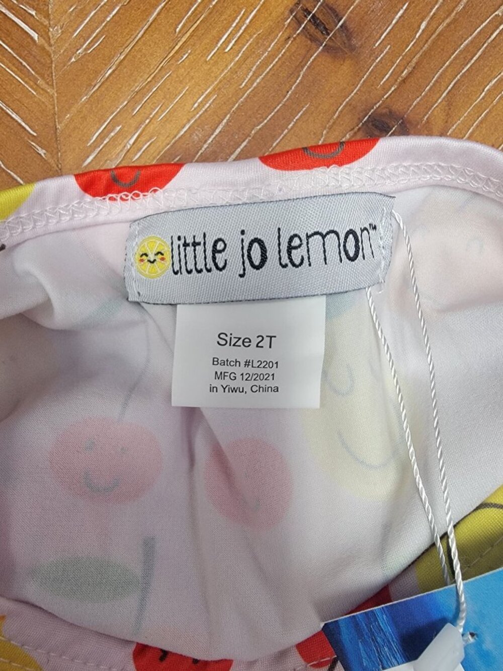 Little Jo Lemon Toddler Girls 2T Yellow Ruffle Leggings & Fruit Print Tunic Set - Picture 4 of 9